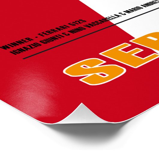 Ferrari 512 Vaccarella & Andretti ポスター (コーナー)