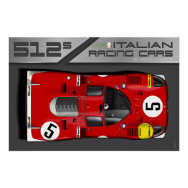 Ferrari 512S LM No.5 ポスター