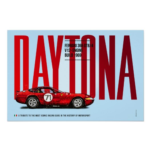 Ferrari Daytona GTB/4 ポスター (正面)