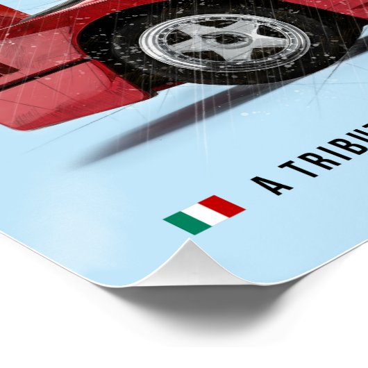 Ferrari F40 Tribute ポスター (コーナー)
