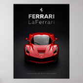 Ferrari LaFerrari Red Hypercar ポスター (正面)