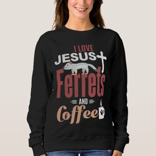 Ferre Jesus Coffee  Christian Ferret スウェットシャツ (正面)