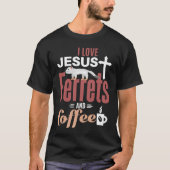 Ferre Jesus Coffee  Christian Ferret Tシャツ (正面)