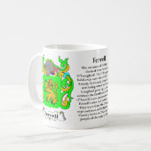 Ferrell、起源、意味および頂上 コーヒーマグカップ (正面左)