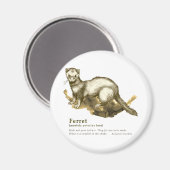 Ferret - sepia マグネット (正面/裏面)