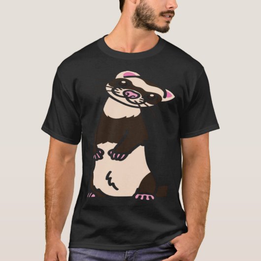 Ferret Whisperer European Polecat Wildlife Animal Tシャツ (正面)