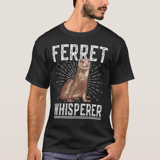 Ferret Whisperer Vintage Classic Retro Tシャツ (正面)