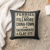 Ferries and Fillmore Throw Pillow クッション (ブランケット)