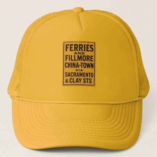 Ferries+Fillmoreトラック運転手用ハット キャップ (正面)