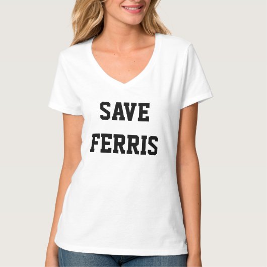Ferrisのピンクレディーのワイシャツを救って下さい Tシャツ (正面)
