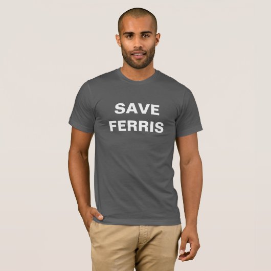 Ferrisの基本的なTシャツを救って下さい Tシャツ (正面フル)