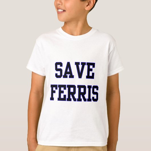 Ferrisを救って下さい Tシャツ (正面)