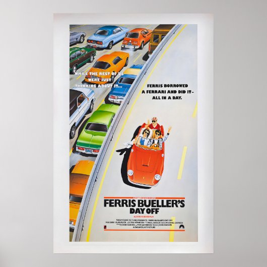 Ferris Bueller's Day Off Movie Poster  Vintage ポスター (正面)