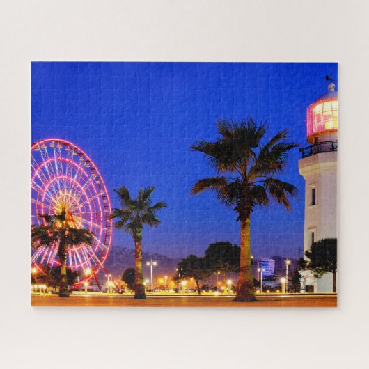 Ferris wheel and lighthouse ジグソーパズル (横)