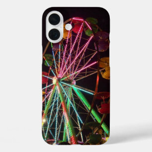 Ferris Wheel at Night写真 iPhone 16 Plusケース