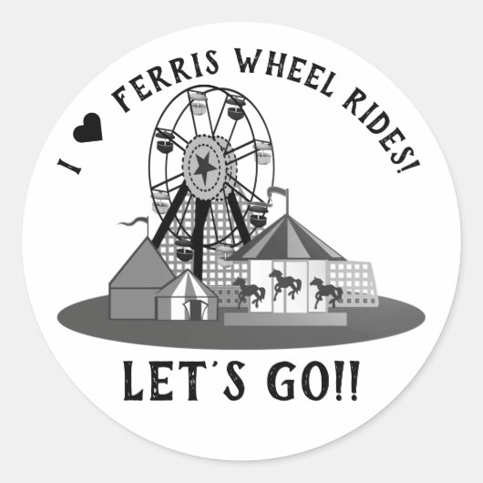 Ferris Wheel Day ラウンドシール (正面)