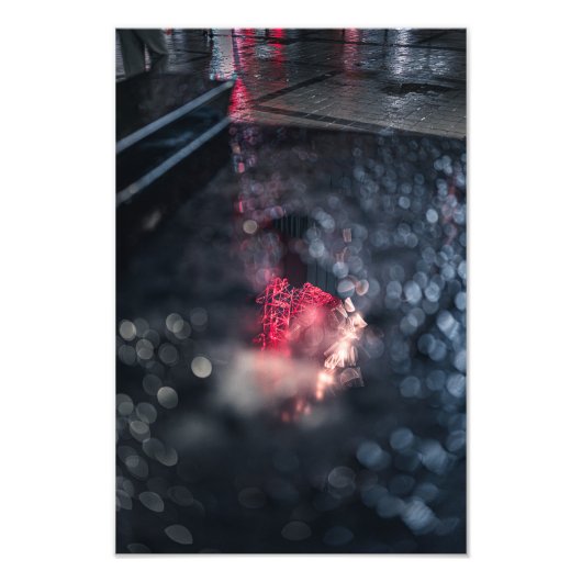 Ferris wheel in the water フォトプリント            (正面)