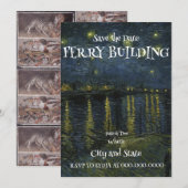 FERRY BUILDING WINE PARTY PEOPLE WATCHING 2050 招待状 (正面/裏面)