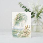 Fertility Goddess Day Watercolor Postcard シーズンポストカード (スタンド正面)