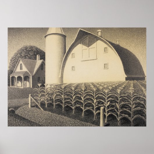 Fertility, Iowa by Grant Wood ポスター (正面)