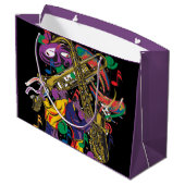 Festのニュー・オーリンズジャズ風の音楽 ラージペーパーバッグ (裏面アングル)