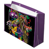 Festのニュー・オーリンズジャズ風の音楽 ラージペーパーバッグ (正面アングル)