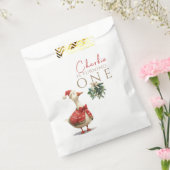 Fest Winter Birthday One Silly Christmas Goose  フェイバーバッグ (封をした状態)