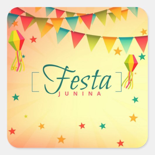 Festa Junina スクエアシール (正面)