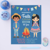 Festa Junina 企業・クラブパーティー招待状 チラシ (シングル)