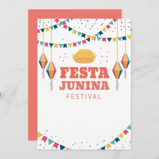 Festa Junina Festival 案内状 (正面/裏面)
