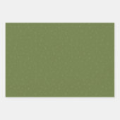 festif étoilé bleu marine et vert ラッピングペーパーシート (正面2)