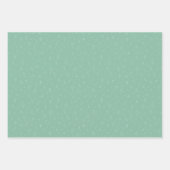 festif étoilé bleu marine, turquoise, bleu pastel ラッピングペーパーシート (正面2)