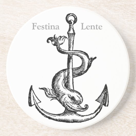 Festina Lente – ゆっくり急いで コースター (正面)