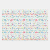 Festival Camping On Gingham ラッピングペーパーシート (正面2)