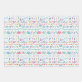 Festival Camping On Gingham ラッピングペーパーシート (正面)