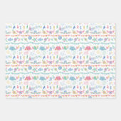 Festival Camping On Pastel ラッピングペーパーシート (正面)