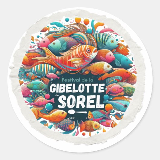 Festival de la gibelotte de Sorel ラウンドシール (正面)