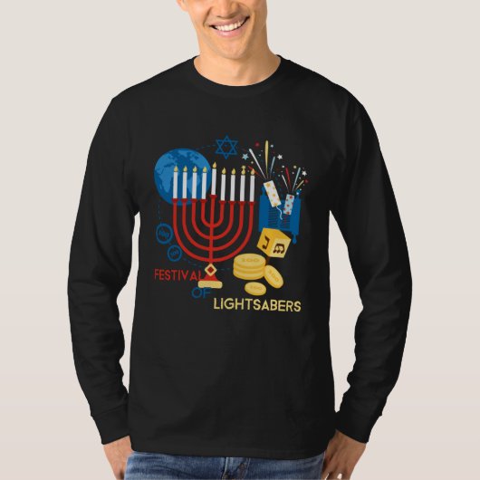Festival Of Hanukiah  Hannukah Menorah Chanukah 20 Tシャツ (正面)