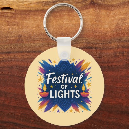 Festival of Lights | Diwali Celebration  Keychain キーホルダー (裏面)