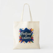 Festival of Lights | Diwali Custom Tote Bag トートバッグ (正面)