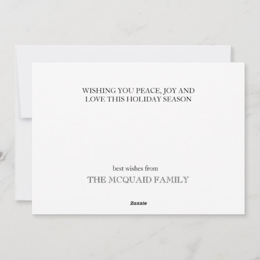 festiveなアシカの水彩画 シーズンカード (裏面)