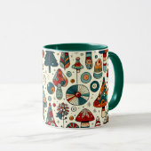  festive キノコ マグカップ (正面右)