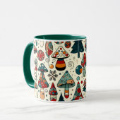  festive キノコ マグカップ (正面左)