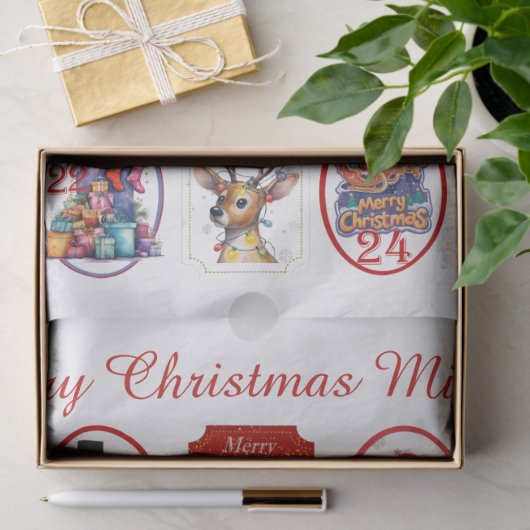 Festive Advent Calendar 薄葉紙 (ギフト)