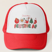 Festive AF | 楽しいクリスマスハット キャップ (正面)