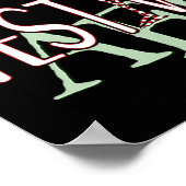 Festive Af Ironic Sarcastic Merry Christmas Flamin ポスター (角)