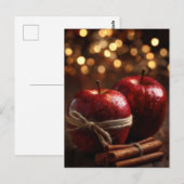 Festive and Elegant Christmas Apples  Postcard ポストカード (正面/裏面)