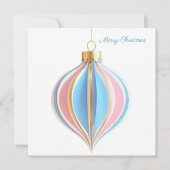 Festive and elegant Christmas Bauble Greeting  カード (正面)