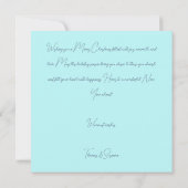 Festive and elegant Christmas Bauble Greeting カード (裏面)