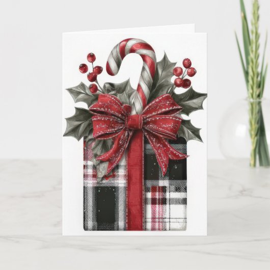 Festive and elegant Christmas Greeting Card カード (正面)